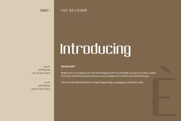 Belgia Font - Preview 1