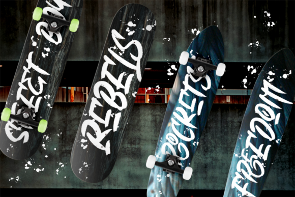 Black & Blue Font - Preview 4