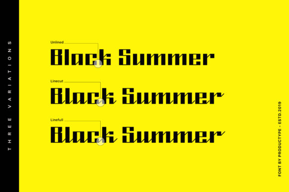 Black Summer Family Font - Preview 1