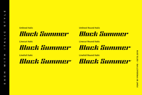 Black Summer Family Font - Preview 3