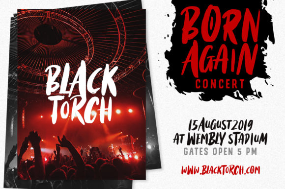 Black Torch Font PNG with transparent background - Preview 3
