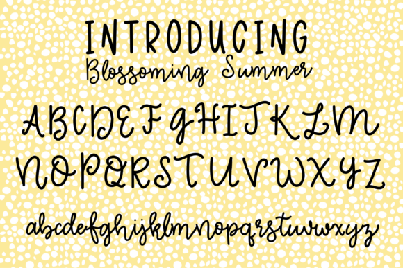 Blossoming Summer Font - Preview 1