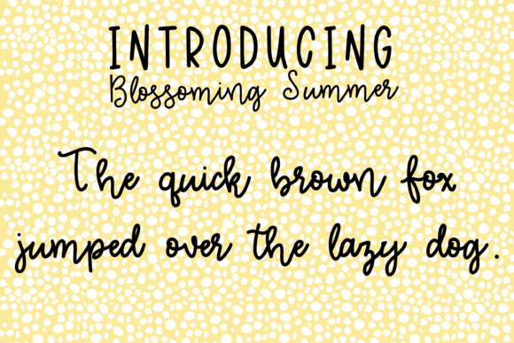 Blossoming Summer Font - Preview 2