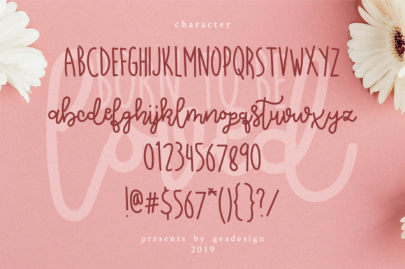 Born to Be Loved Font - Preview 1