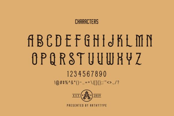 Brave Heart Font PNG with transparent background - Preview 1