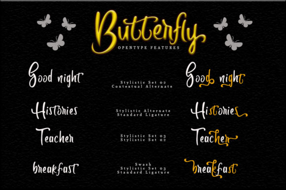 Butterfly Font - Preview 1