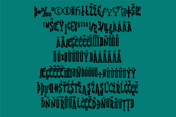 Cocktail Shaker Font - Preview 2