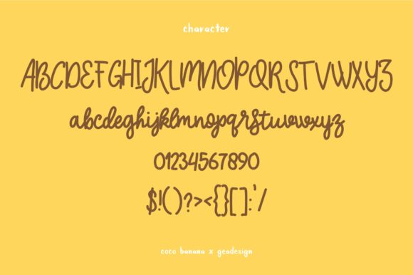 Coco Banana Font - Preview 1
