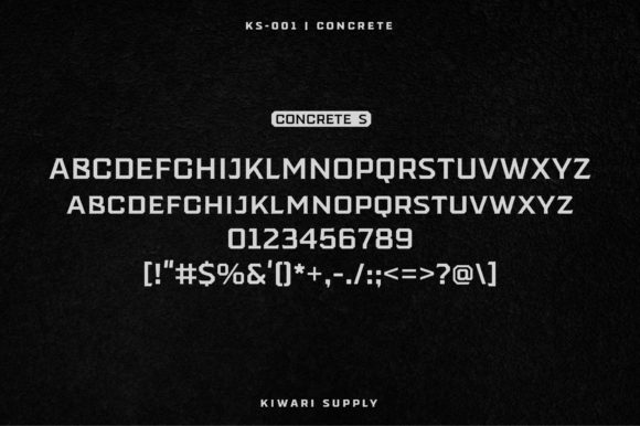 Concrete Font - Preview 2