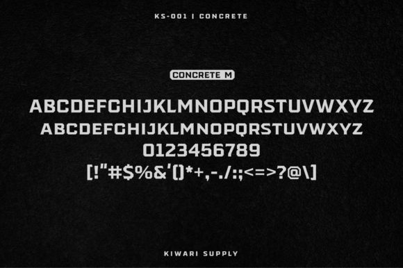 Concrete Font - Preview 3