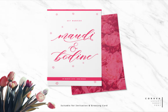 Correa Script Font - Preview 1