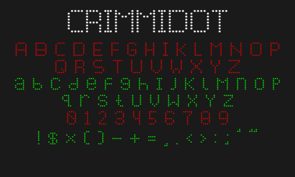 Crimmidot Font - Preview 4
