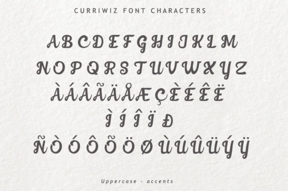 Curriwiz Font - Preview 3