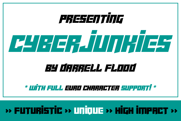 Cyberjunkies Font PNG with transparent background - Preview 1