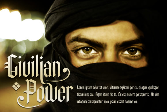 Damaskush Font PNG with transparent background - Preview 1