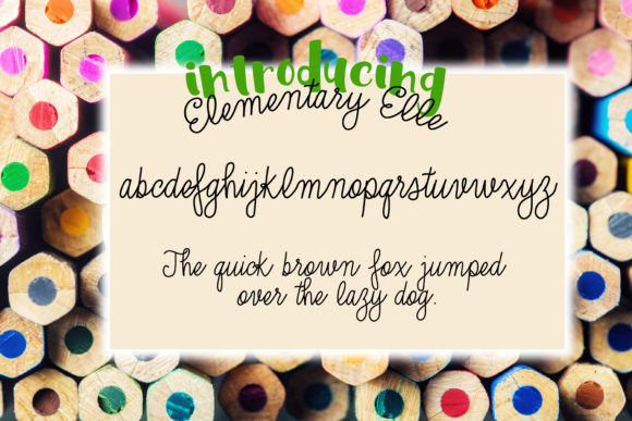 Elementary Elle Font - Preview 2