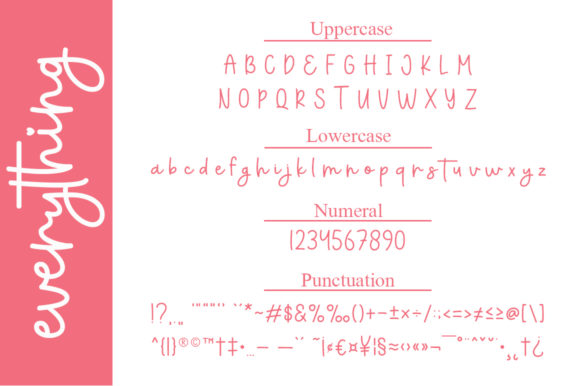 Everything Script Font - Preview 4
