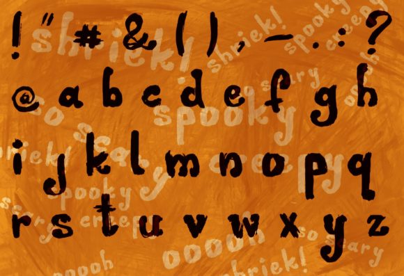 Greasy Fingers Font PNG with transparent background - Preview 2