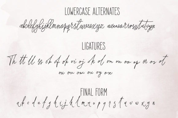 Forsythia Garden Font - Preview 6