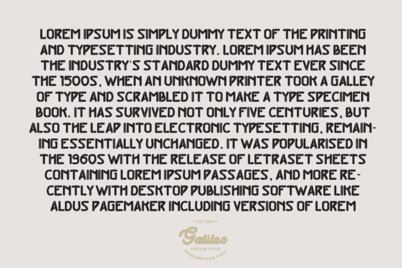 Galileo Font - Preview 4
