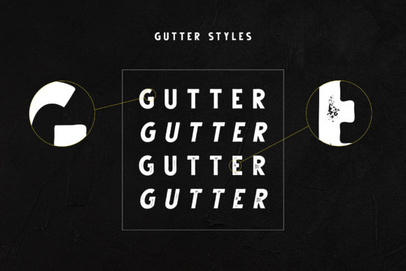 Gutter Font - Preview 1