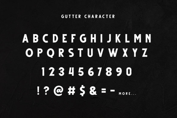 Gutter Font - Preview 2