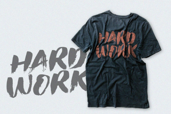 Hai Brush Font PNG with transparent background - Preview 5