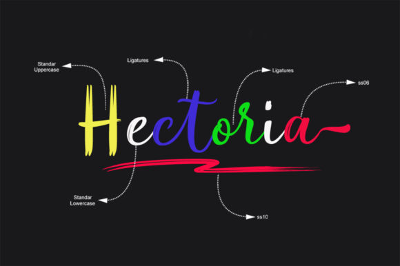 Hectoria Script Font - Preview 1