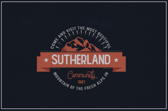 Hesland Font PNG with transparent background - Preview 6