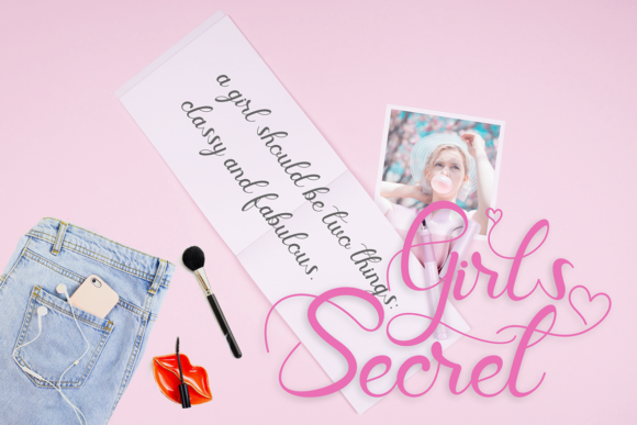 Hillary Diary Font - Preview 1