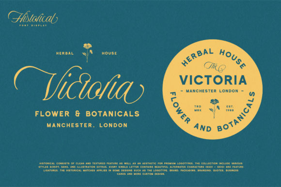 Historical Duo Font PNG with transparent background - Preview 3
