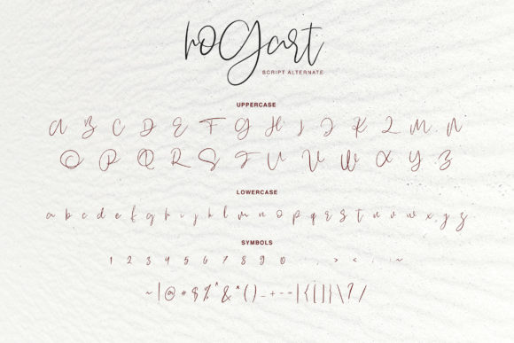 Hogart Script Font PNG with transparent background - Preview 1