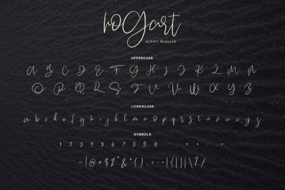 Hogart Script Font PNG with transparent background - Preview 2