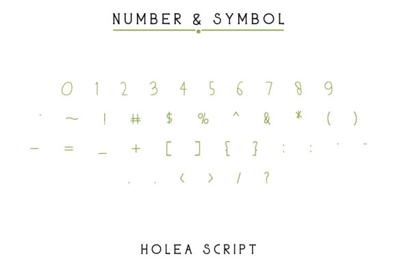 Holea Font PNG with transparent background - Preview 5