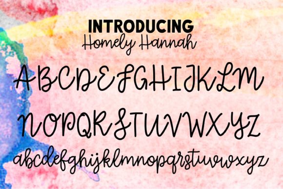 Homely Hannah Font - Preview 1