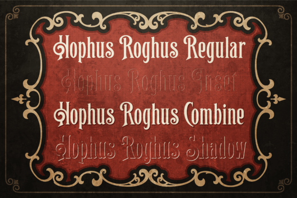 Hophus Roghus Font PNG with transparent background - Preview 5