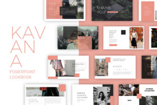 Preview of Kavana Lookbook Powerpoint fashion presentation template