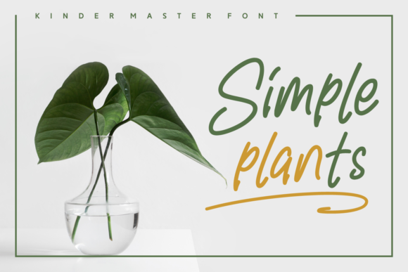 Kinder Master Font PNG with transparent background - Preview 2