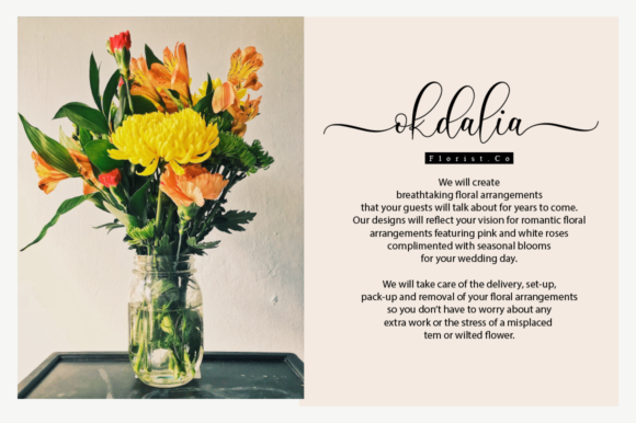 Laila Script Font font preview - 6