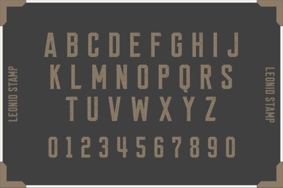 Leonid Font PNG with transparent background - Preview 4