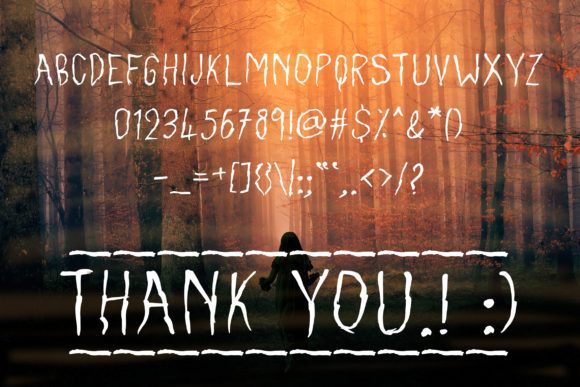 Lost in the Woods Font PNG with transparent background - Preview 1