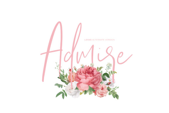 Lovas Script Font PNG with transparent background - Preview 2