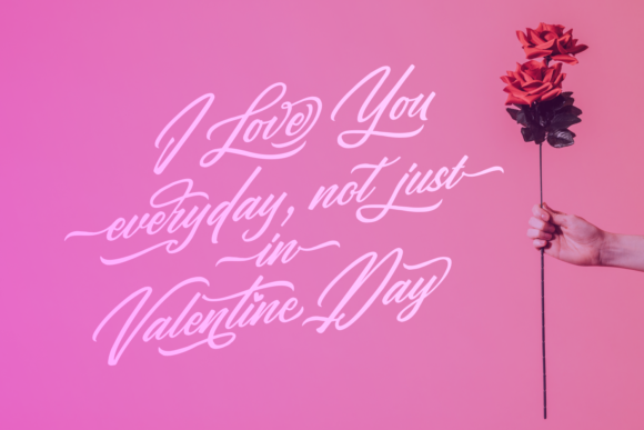 Love in Kendal Font PNG with transparent background - Preview 4