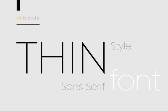 MD Grotesque Thin Font PNG with transparent background - Preview 1