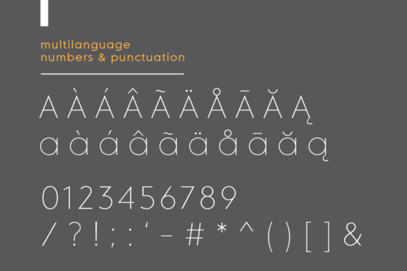 MD Grotesque Thin Font PNG with transparent background - Preview 5