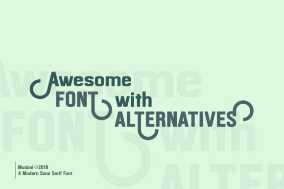 Madani Font PNG with transparent background - Preview 3