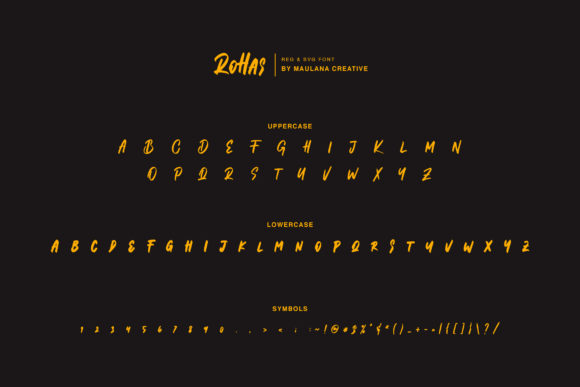Mathew Rohas Brush Duo Font PNG with transparent background - Preview 2