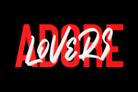 Mathew Rohas Brush Duo Font PNG with transparent background - Preview 4