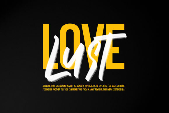 Mathew Rohas Brush Duo Font PNG with transparent background - Preview 6