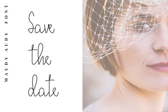 Maudy Audy Font font preview - 5